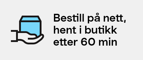 Bestill på nett, hent i butikk etter 60 min