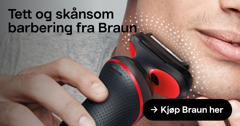 Tett og skånsom barbering fra Braun. Kjøp Braun her. 