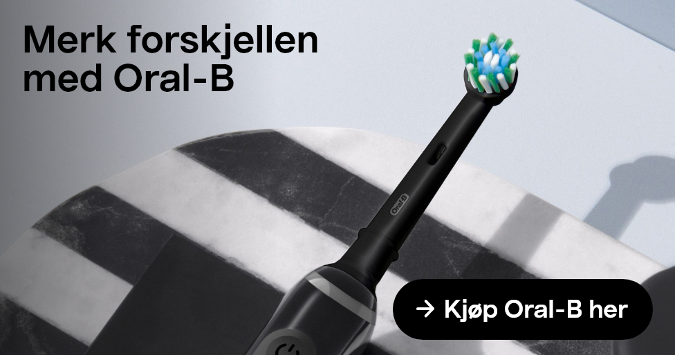 Merk forskjellen med Oral-B. Kjøp Oral-B her. 