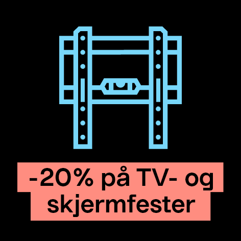 Black Friday hele uken! -20% på TV- og skjermfester                          