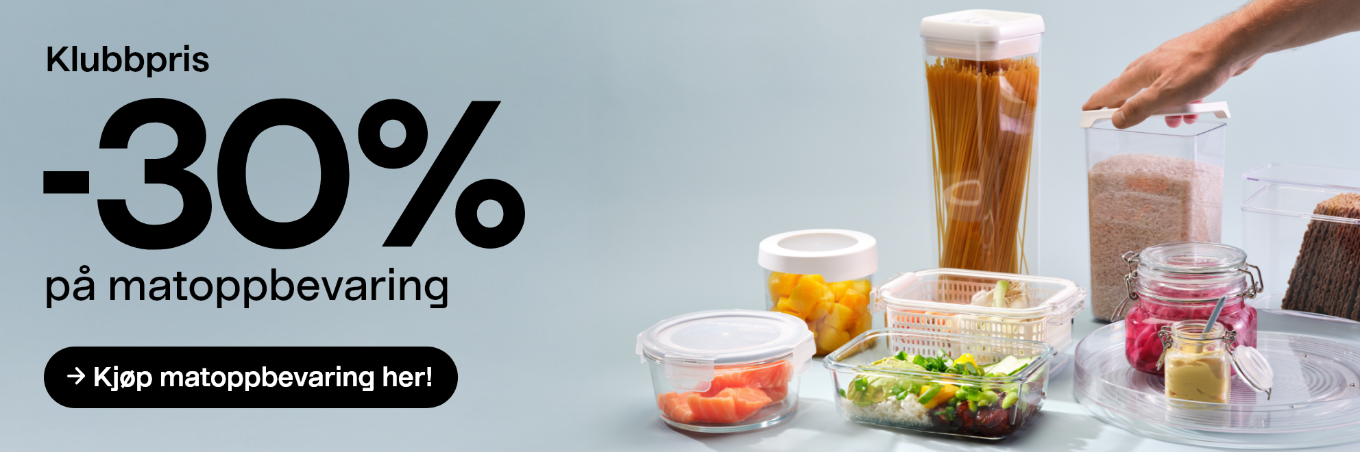 Klubbpris -30 % på matoppbevaring 