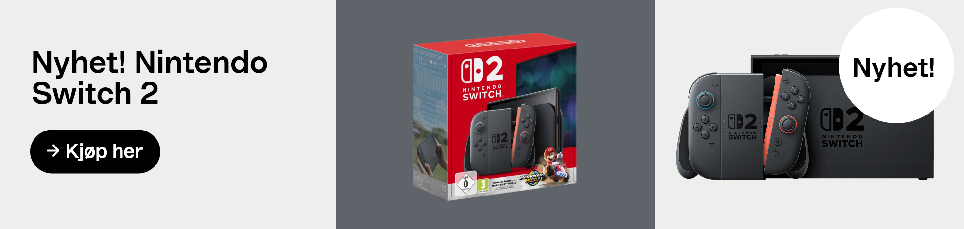 Nyhet! Nintendo Switch 2. Kjøp her ->
