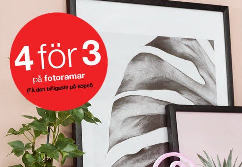 4 för 3 på alla fotoramar