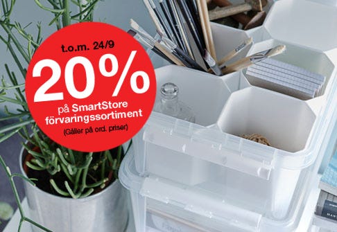20% på SmartStore förvaringssortiment