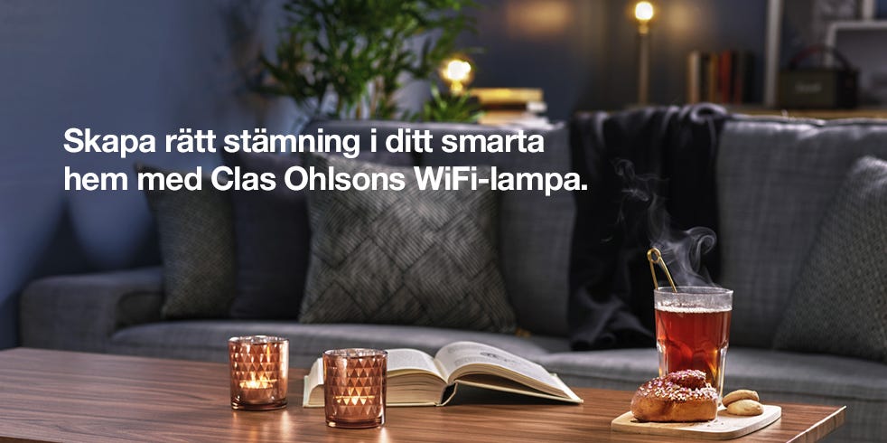 Skapa rätt stämning i ditt smarta hem med Clas Ohlsons WiFi-lampa