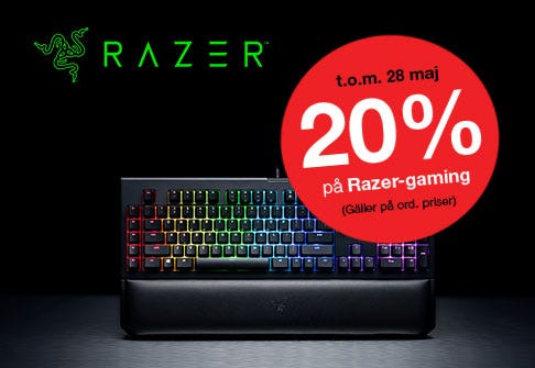 20% på Razer-gaming
