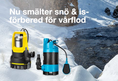 Se vårt sortiment av vattenpumpar & elverk