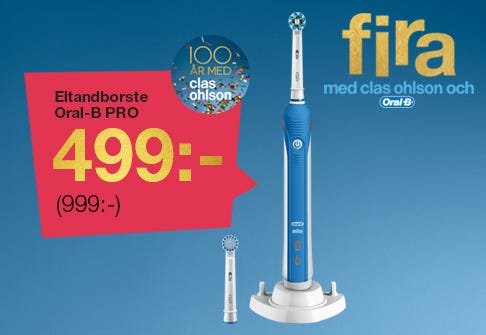 Fira med Clas Ohlson och Oral-B