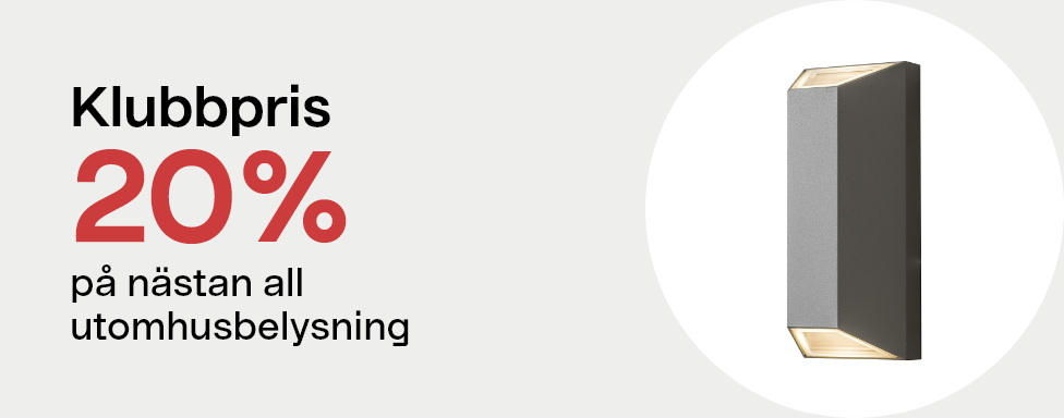 20% på Utomhusbelysning
