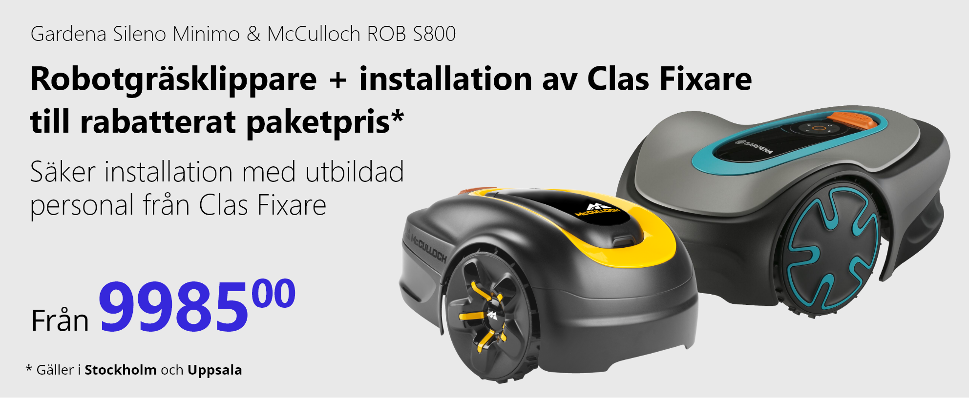 Clas fixare bundle med McCulloch & Gardena