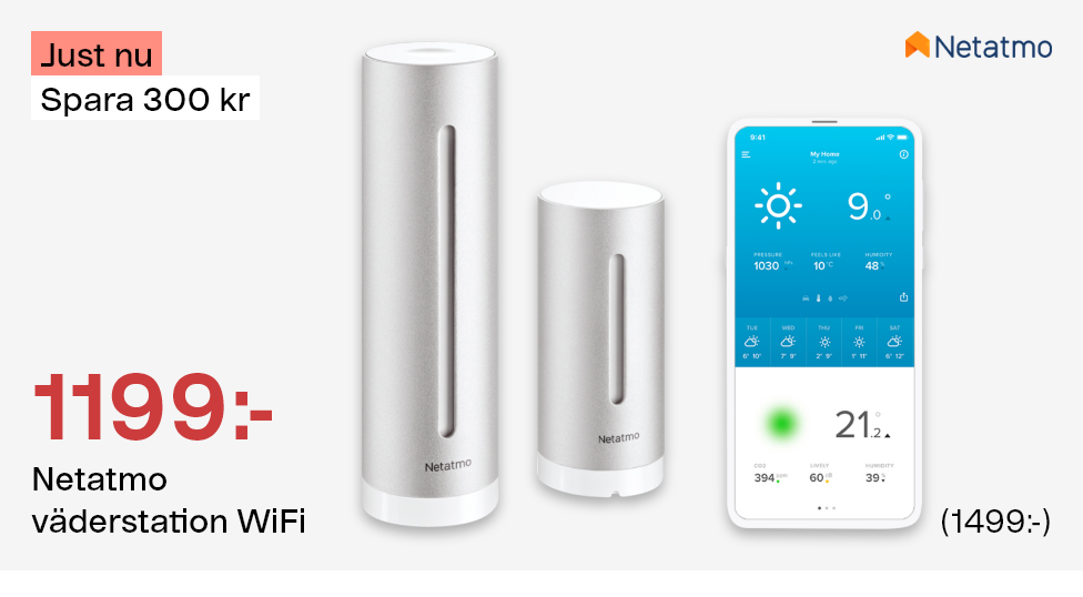 Netatmo 
                väderstation WiFi