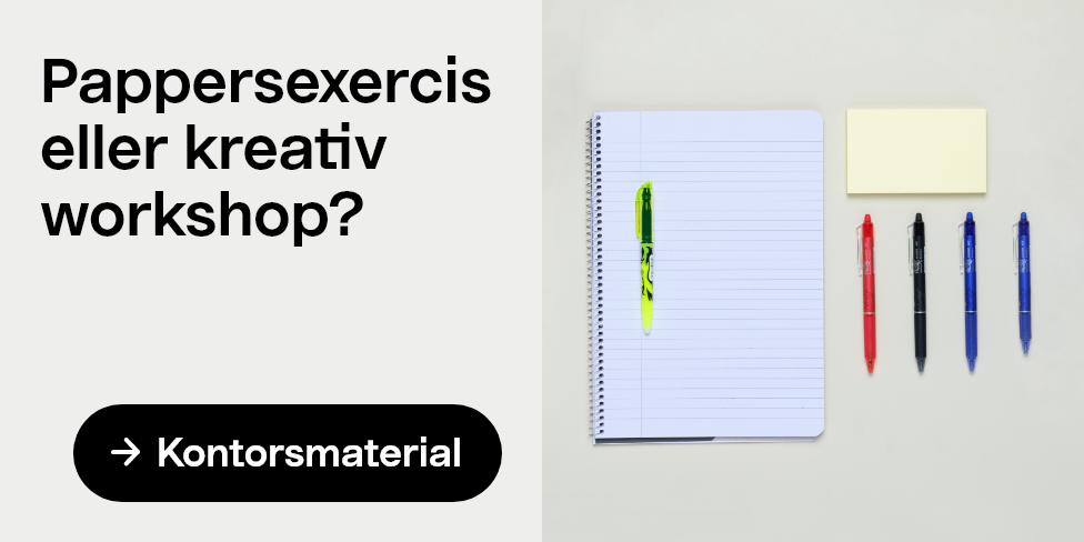 Pappersexercis eller kreativ workshop? → Kontorsmaterial