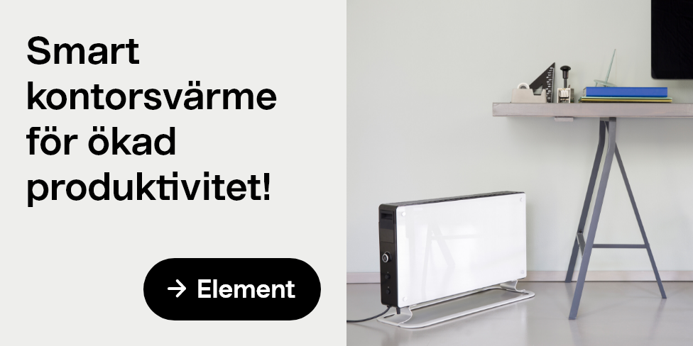 Smart kontorsvärme för ökad produktivitet! Element