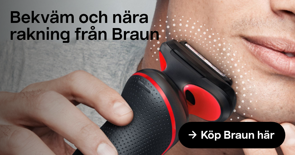 Bekväm och nära rakning från Braun. Köp Braun här. 