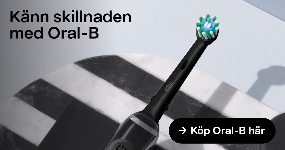 Känn skillnaden med Oral-B. Köp Oral-B här.