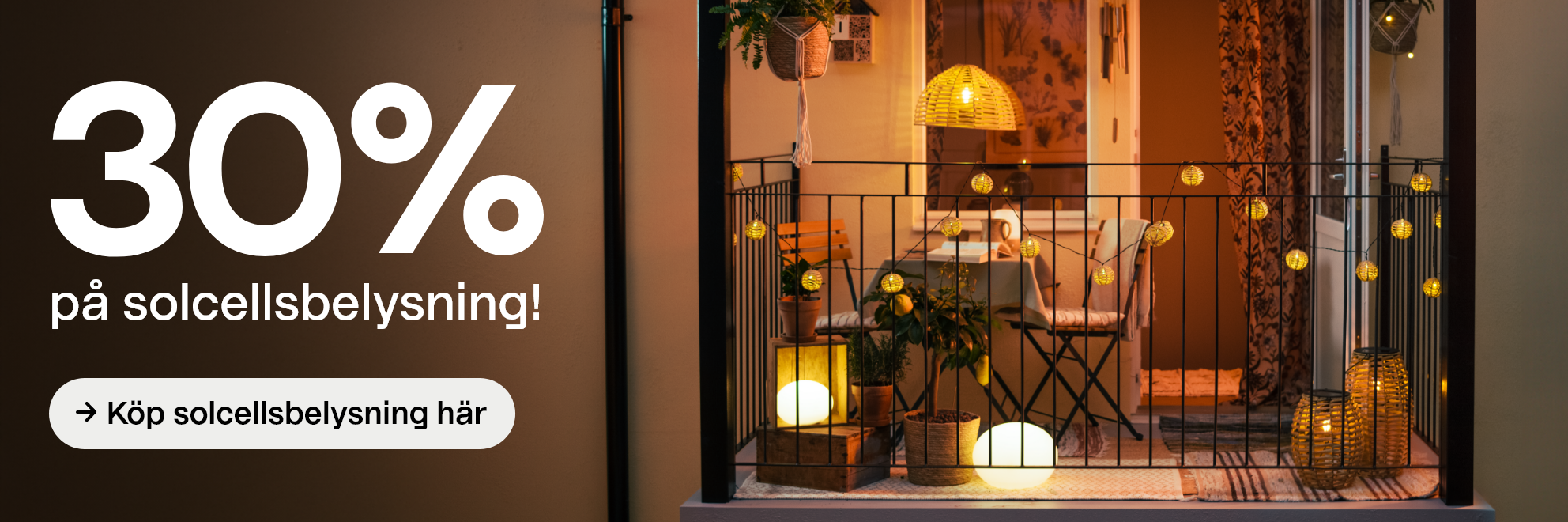  30% på solcellsbelysning! → Köp solcellsbelysning här 