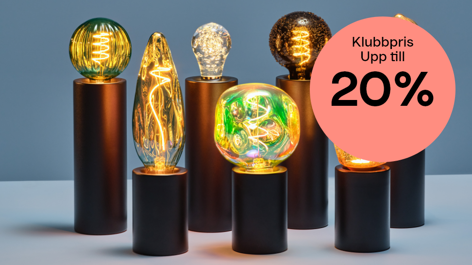 Klubbpris Upp till 20% på dekorativa ljuskällor  Köp ljuskälla här!