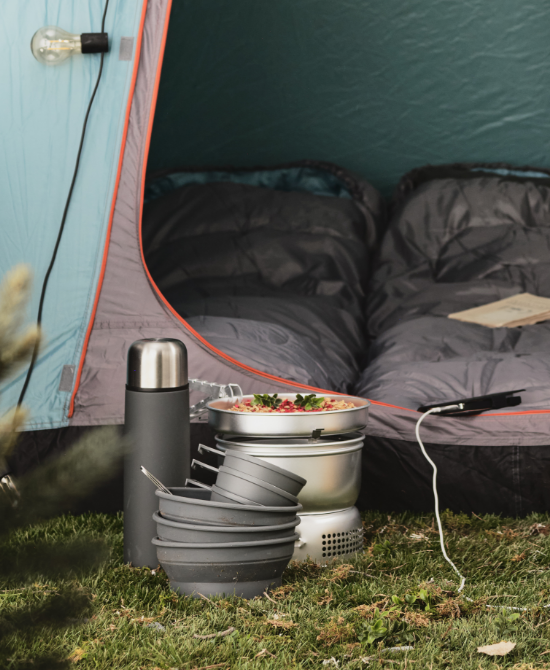  Telttur i hagen?  Til campingavdelingen