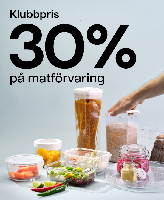  Klubbpris 30 % på matförvaring. Köp matförvaring här