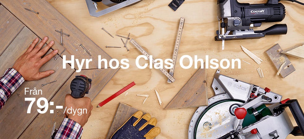Hyr hos Clas Ohlson