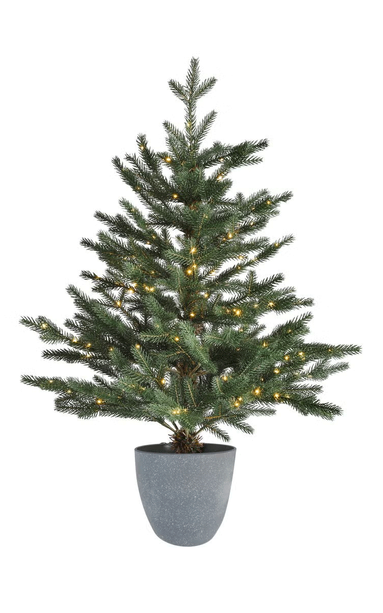 Lyckeby julgran med belysning, 90 cm