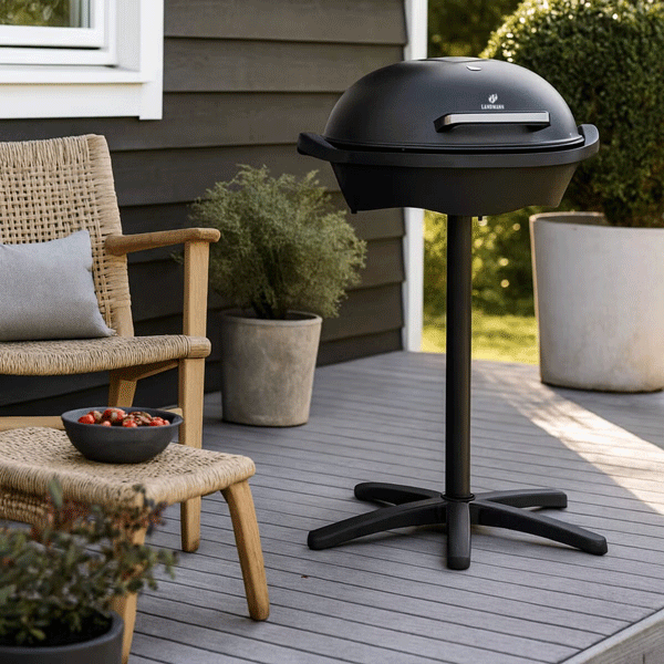 Elgrill som portabel klotgrill