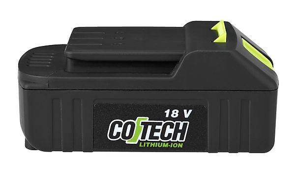 Batteri Cotech 18 V LI ION | Clas Ohlson Lader Cotech 18V Li ion | Clas Ohlson