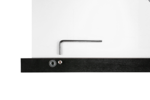 Plakatlist med akrylglass, svart