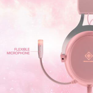 Deltaco Gaming GAM-030-RGB-P Pelikuulokkeet roosa