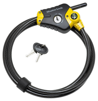 Masterlock kabellås med nøkkel 8420EURD, 450 cm