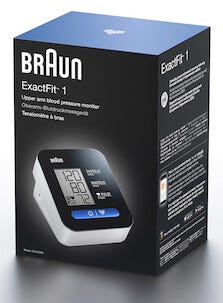 Braun ExactFit 1 blodtrycksmätare, överarm