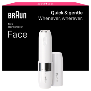 Braun Face FS1000 ansiktshårtrimmer, hvit