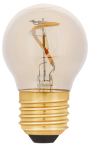 Dekorationslampa LED P45 E27 Amber