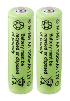 Oppladbart batteri AA/HR6 1000 mAh Solar, 2-pakning