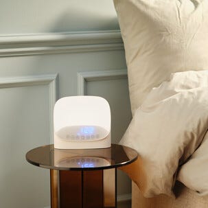 Wake-up light vekkerklokke med lyd og lys