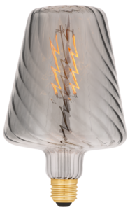 Røykfarget dekorpære LED E27 dimbar, Smokey