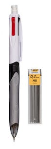 Kuulakärkikynä Bic 4 colours 3+1 HB