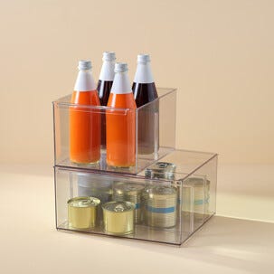 Säilytyslaatikko jääkaappiin, jakaja, läpinäkyvä