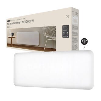 Mill Invisible Smart WiFi element Gen. 4, vit, 2000 W
