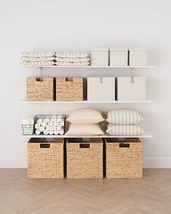 Kuddfodral linnelook, 45 x 45 cm