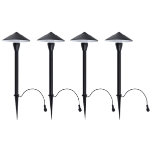 Trädgårdsbelysning LED, markspjut, 4-pack