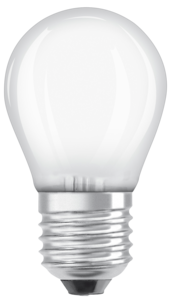 Dimbar klotlampa LED E27 Osram, varmvit