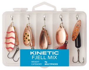 Kinetic Fjell Mix spinnare, 5-pack