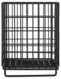 Bestickkorg metall svart