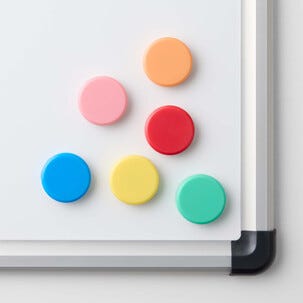 Naga magnet til whiteboard 30 mm, 6-pakning