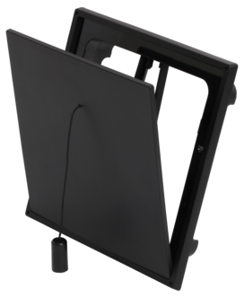 Flexit Korvausilmaventtiili 150 x 150 mm, musta