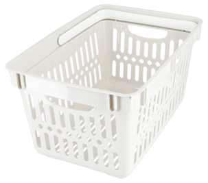 Handlekurv i plast, med håndtak, 48 x 33 x 25 cm