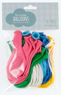 Ballonger blandade färger mix 36-pack