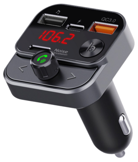 Swissten FM-sändare med Bluetooth för bil, 12-24 V