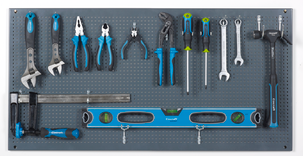 Työkalutaulu ja koukut